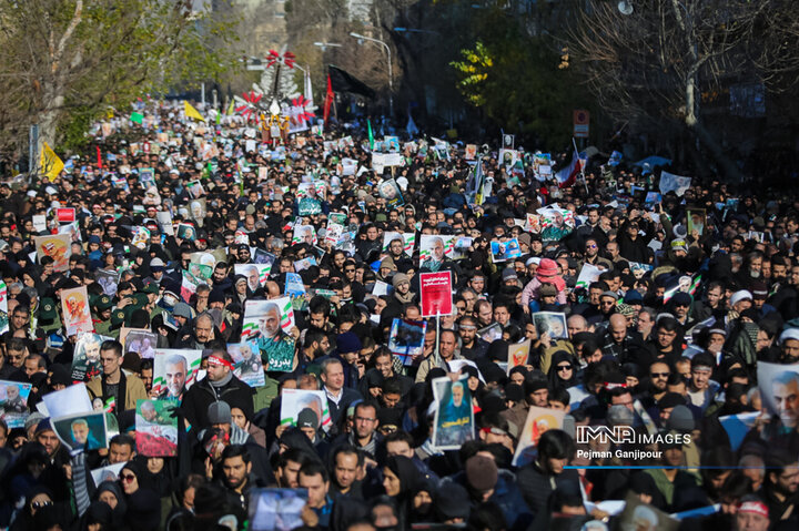 تشییع پیکر شهید سردار حاج قاسم سلیمانی در تهران