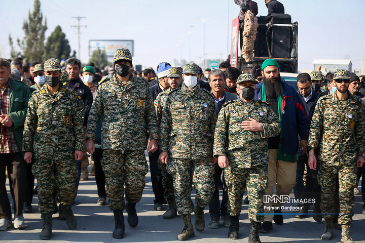 تشییع شهید مدافع امنیت در شهرستان زیار