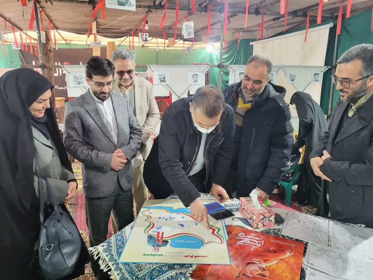 برپایی موکب کتاب در ایستگاه مقاومت منطقه ۲ اصفهان