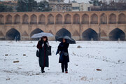 برف و یخبندان در راه اصفهان