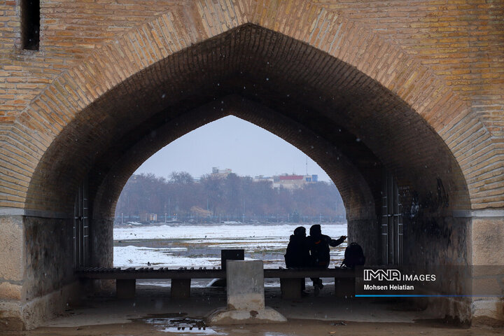 Rare snow blankets land of turquoise domes