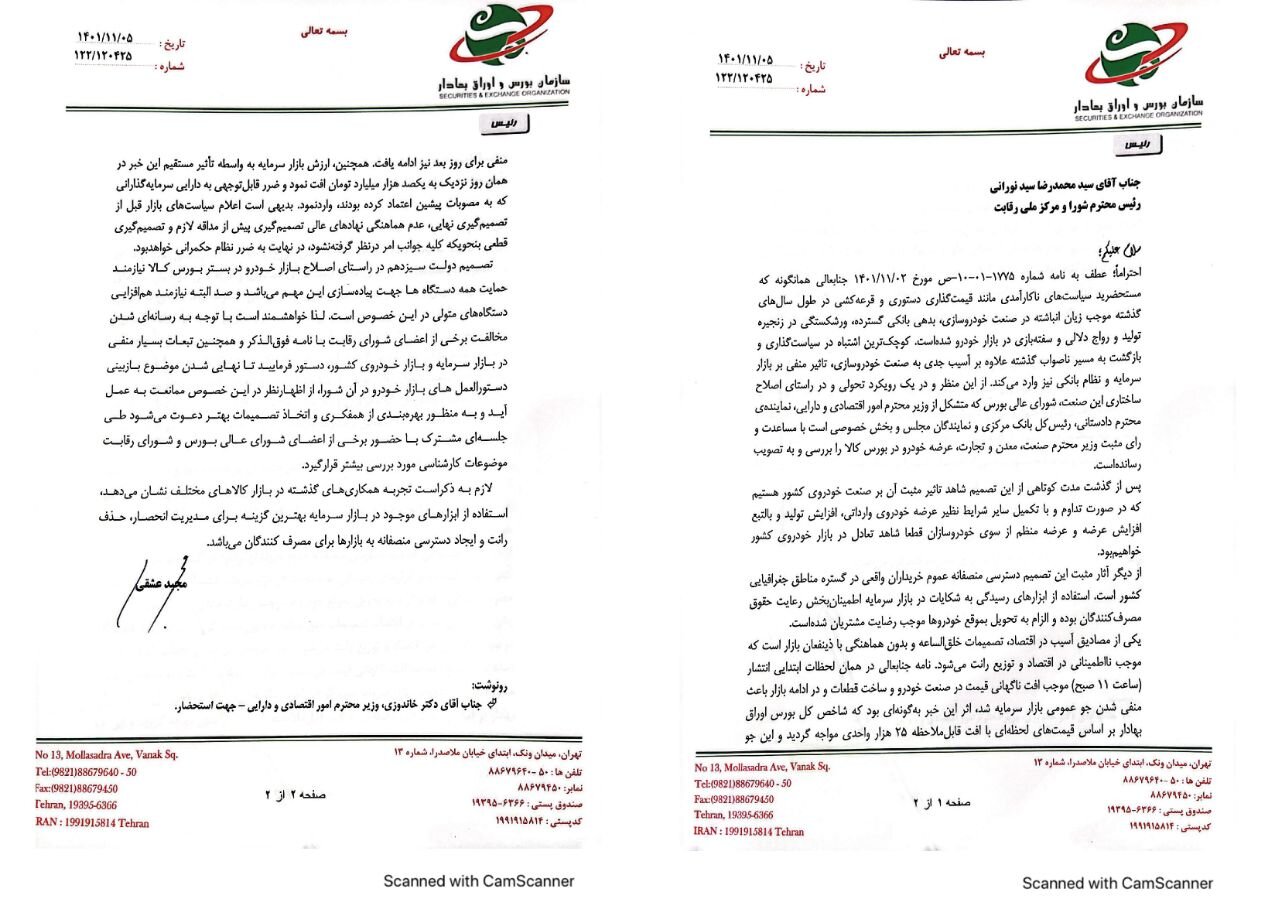 خسارت ۱۰۰ هزار میلیارد تومانی شورای رقابت به سهامداران