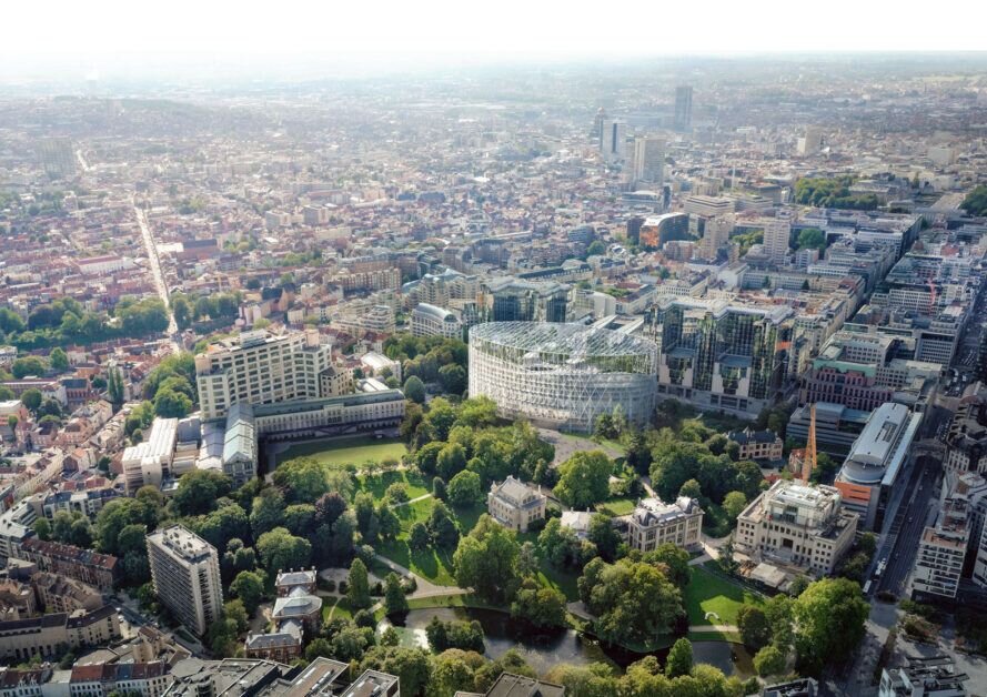تبدیل ساختمان پارلمان اروپایی به جنگل سبز شهری