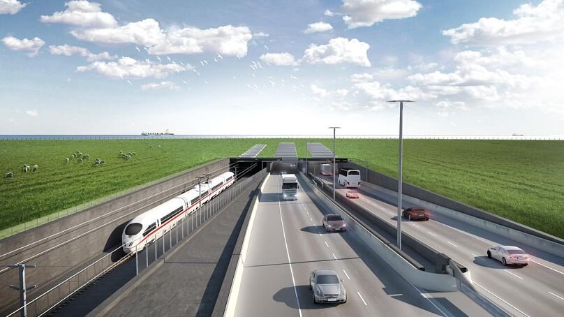 طولانی ترین تونل راهآهن زیرآبی جهان بین آلمان و دانمارک