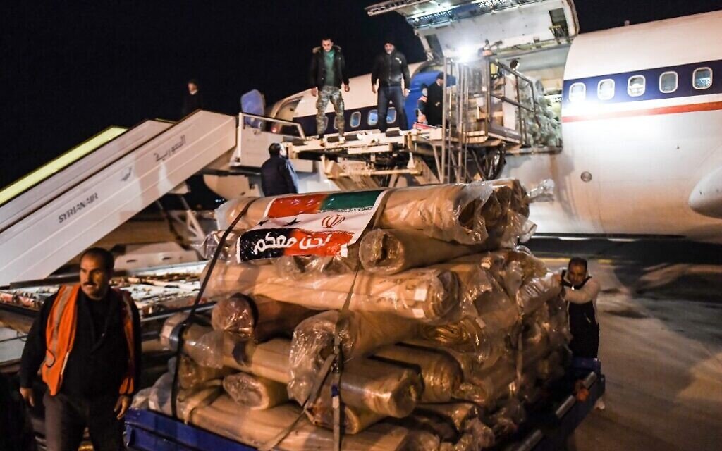 Iran’s sixth humanitarian aid cargo arrives in Syria