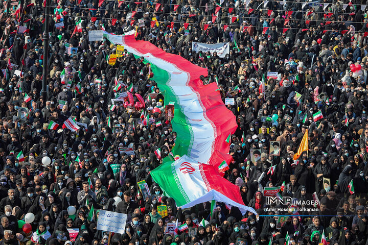 Iranians celebrating 44th anniversary of Islamic revolution
