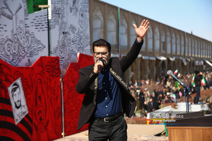 در حاشیه راهپیمایی 22 بهمن در اصفهان