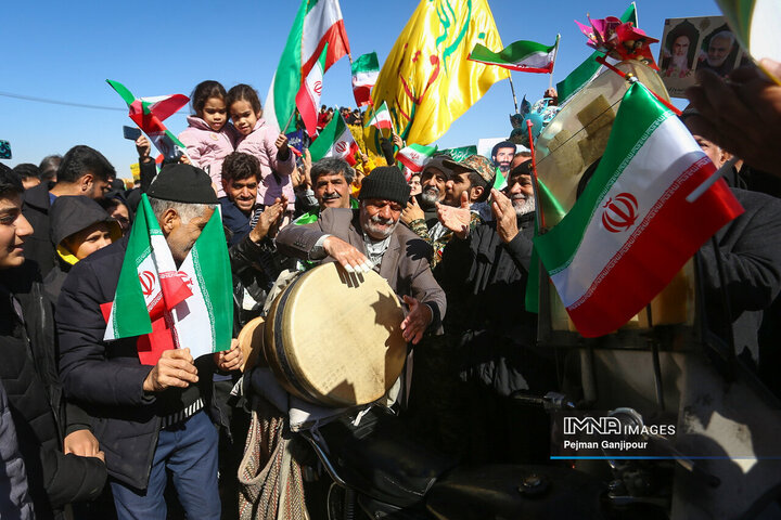 در حاشیه راهپیمایی 22 بهمن در اصفهان