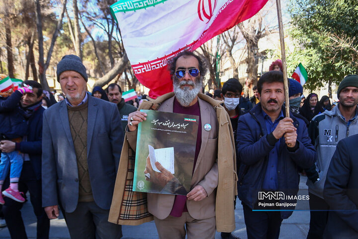 در حاشیه راهپیمایی 22 بهمن در اصفهان