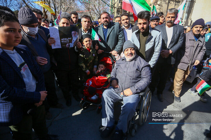 در حاشیه راهپیمایی 22 بهمن در اصفهان