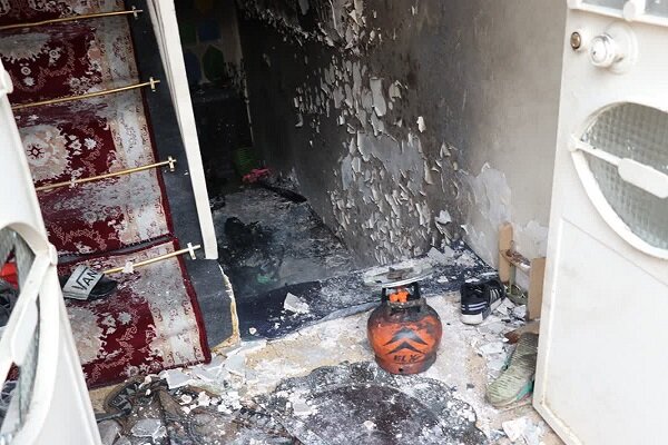 آتش‌سوزی منزل مسکونی در قزوین ۲ مصدوم برجای گذاشت