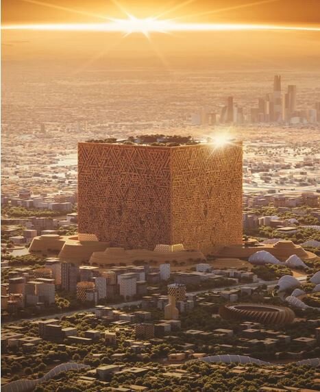 رونمایی از بزرگترین سازه شهری جهان در ریاض