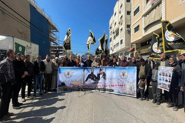راهپیمایی در نوار غزه در حمایت از نابلس و قدس اشغالی