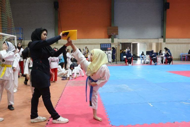 برگزاری مسابقات رده سنی خردسالان تکواندو در اصفهان+عکس