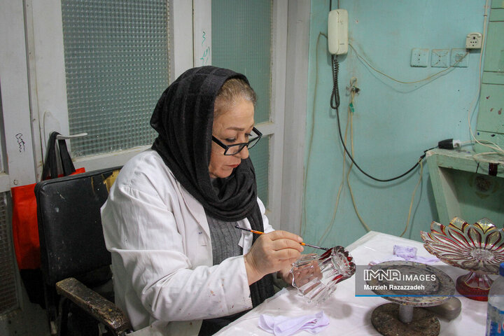 نقش بر بلور