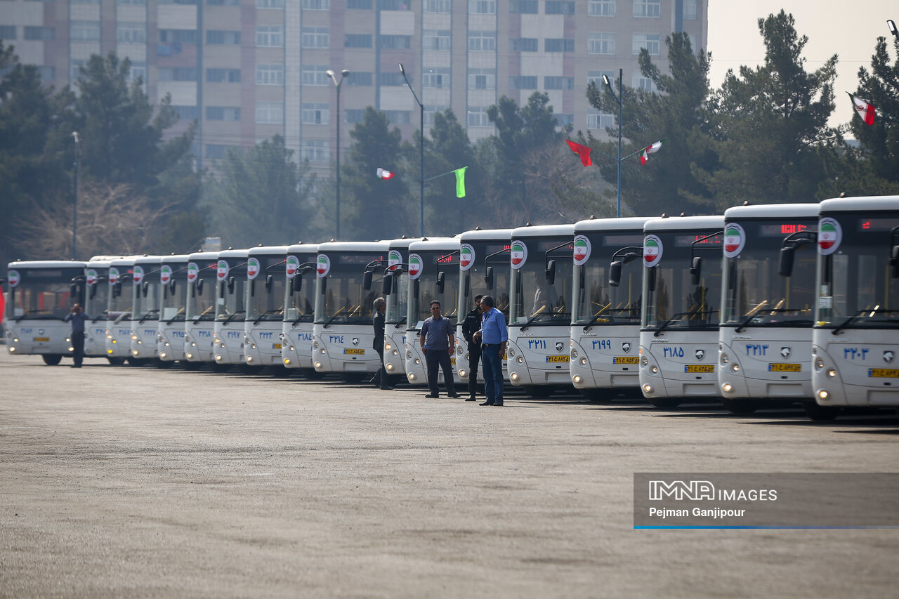 Isfahan Municipality Modernizes Bus Fleet with 400 New Buses, 100 Electric bus