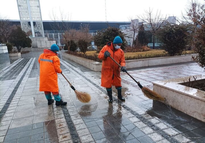 آماده‌باش بیش از هزار پاکبان و نیروی خدمات شهری مشهد در پی بارش باران