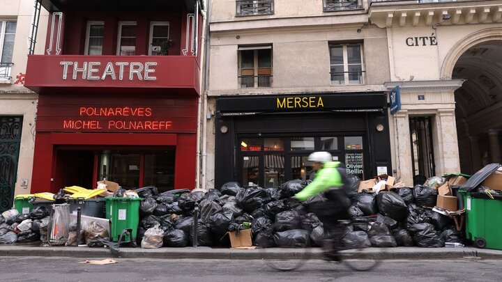 بیم حمله موش‌ها در پاریس زباله‌ای!