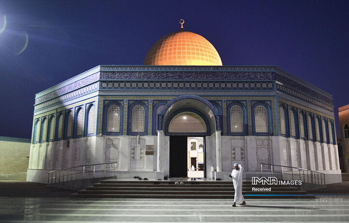 مسجد بنی هاشم ابوظبی، صبح اول ماه مبارک رمضان