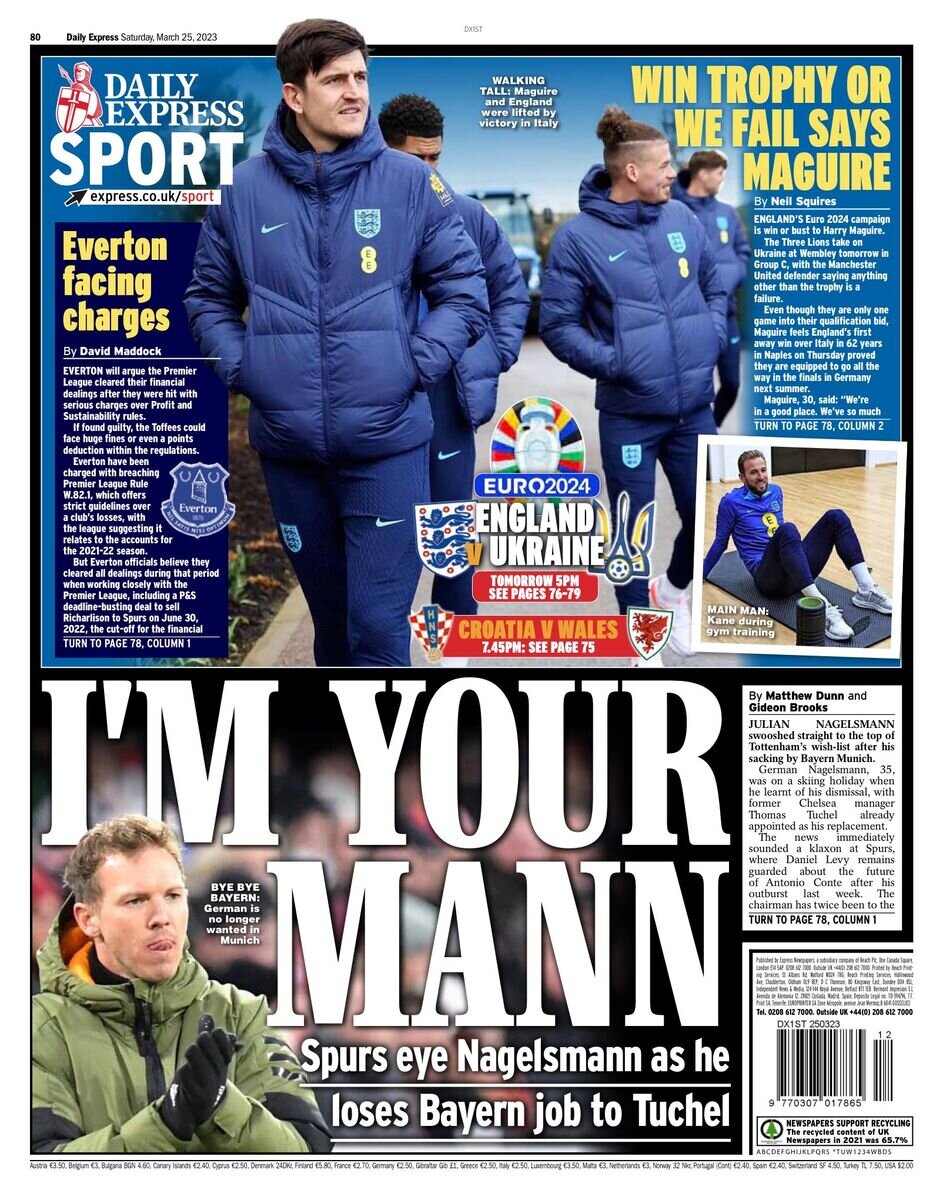 ناگلزمن پس از اخراج، در رادار تاتنهام