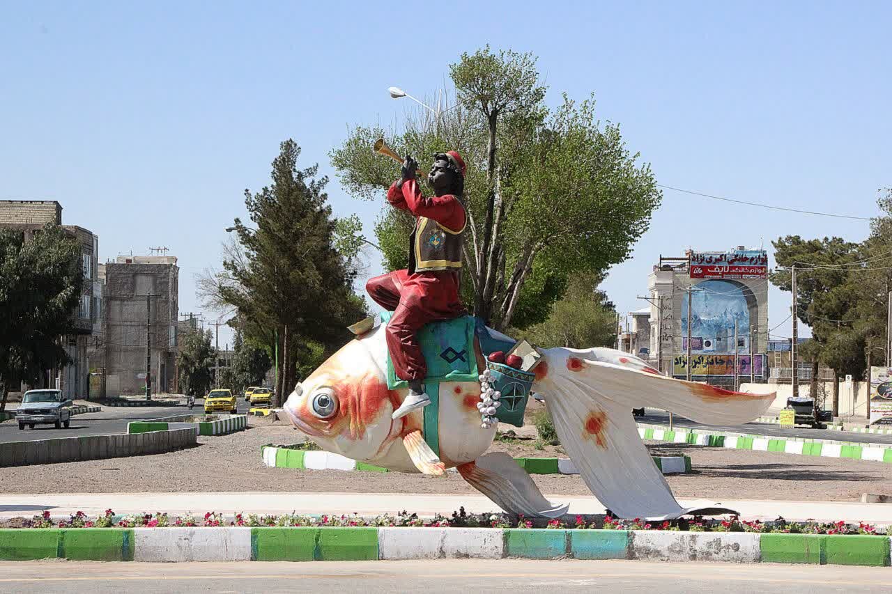 نقش المانهای نوروزی بر چهره رفسنجان