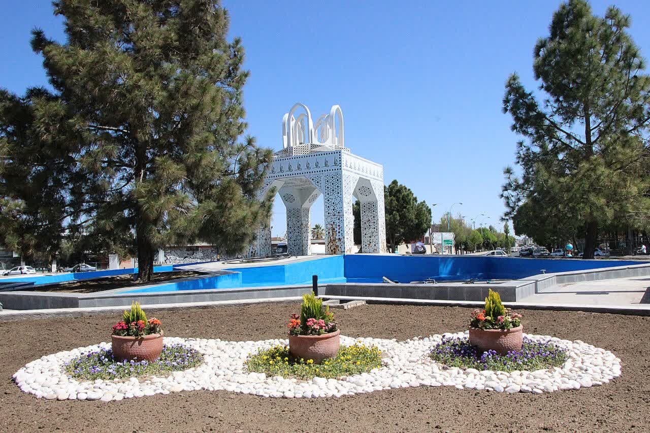 نقش المانهای نوروزی بر چهره رفسنجان