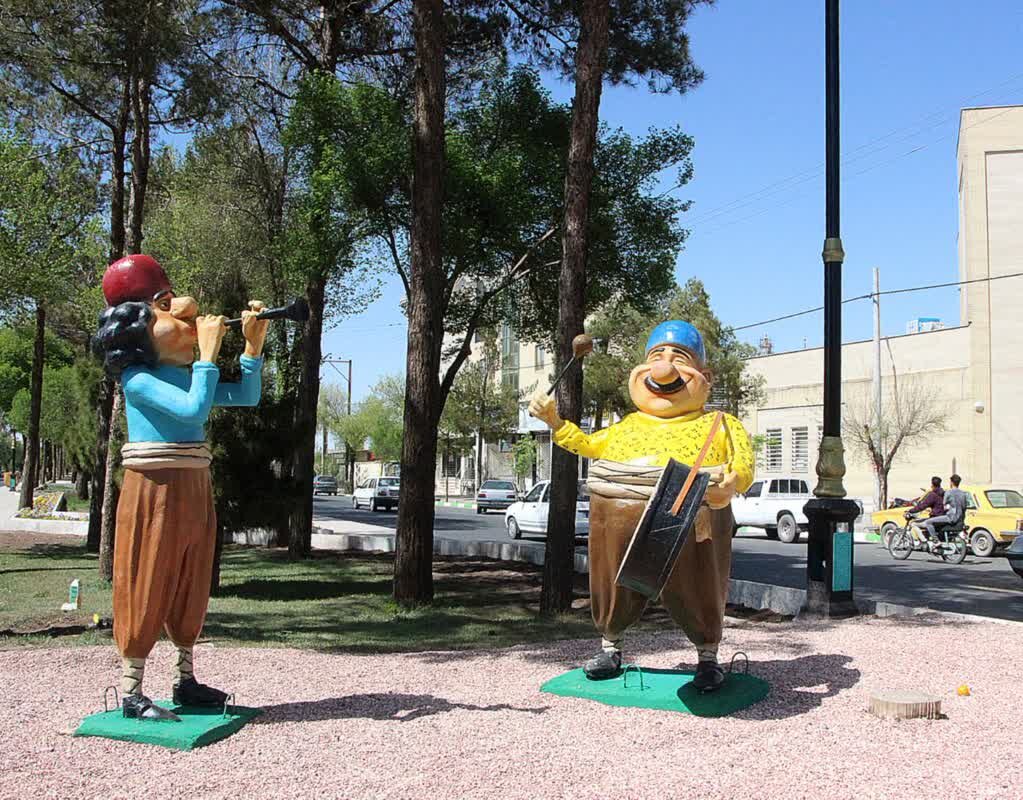 نقش المانهای نوروزی بر چهره رفسنجان