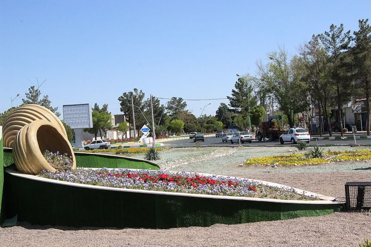 نقش المانهای نوروزی بر چهره رفسنجان