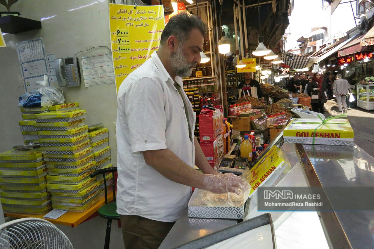 حالوهوای نوروز در بازار سنتی رشت