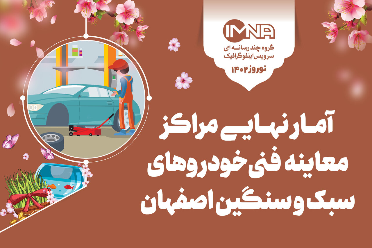 آمار نهایی مراکز معاینه فنی اصفهان در ایام نوروز ۱۴۰۲ + جزئیات