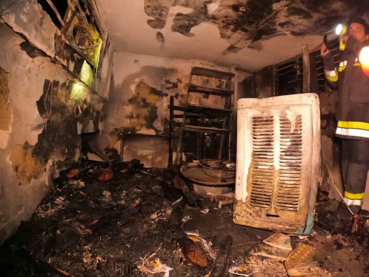 آتش‌سوزی ساختمان ۳ طبقه در یافت‌آباد ۶ مصدوم برجای گذاشت 