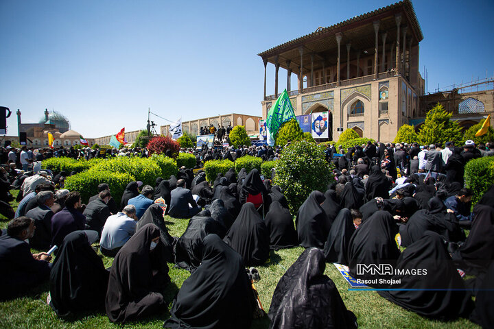 حضور مردم اصفهان در راهپیمایی روز قدس