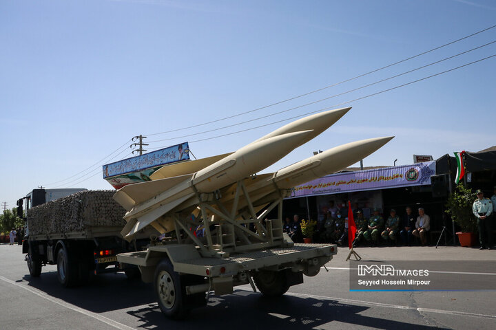 Iran showcases new drones, missile weapons in a parade to commemorate National Army Day 