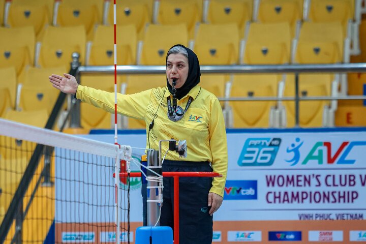 پنج قضاوت داور ایرانی در مرحله مقدماتی رقابت‌های والیبال باشگاه‌های زنان آسیا + عکس