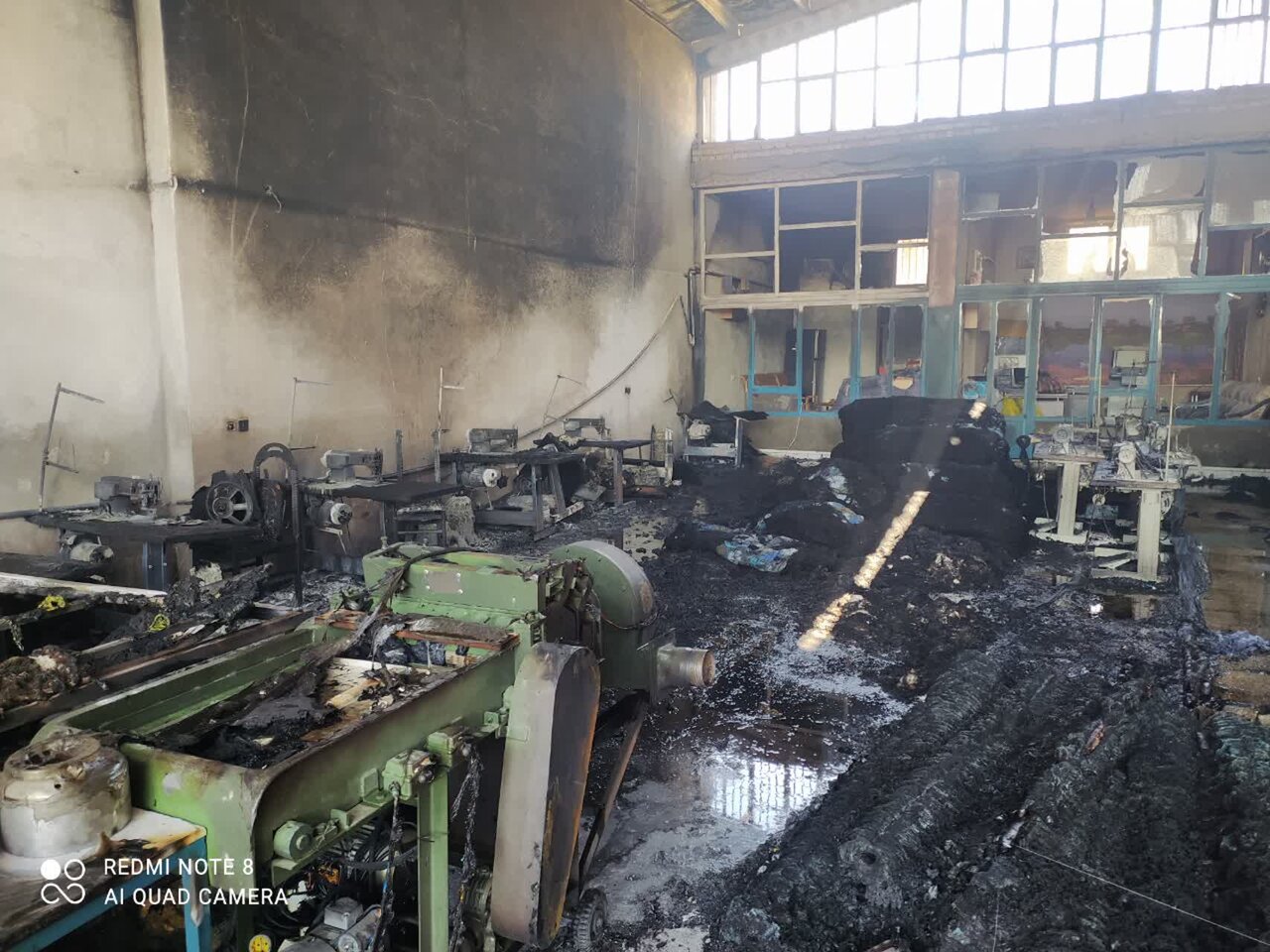 جزئیات حریق سنگین کارگاه پتو بافی + عکس