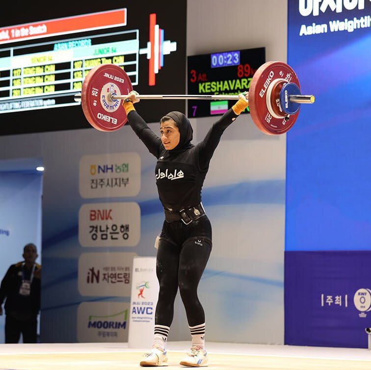 دشت ۲ مدال برنز در وزنه‌برداری آسیا توسط فاطمه کشاورز