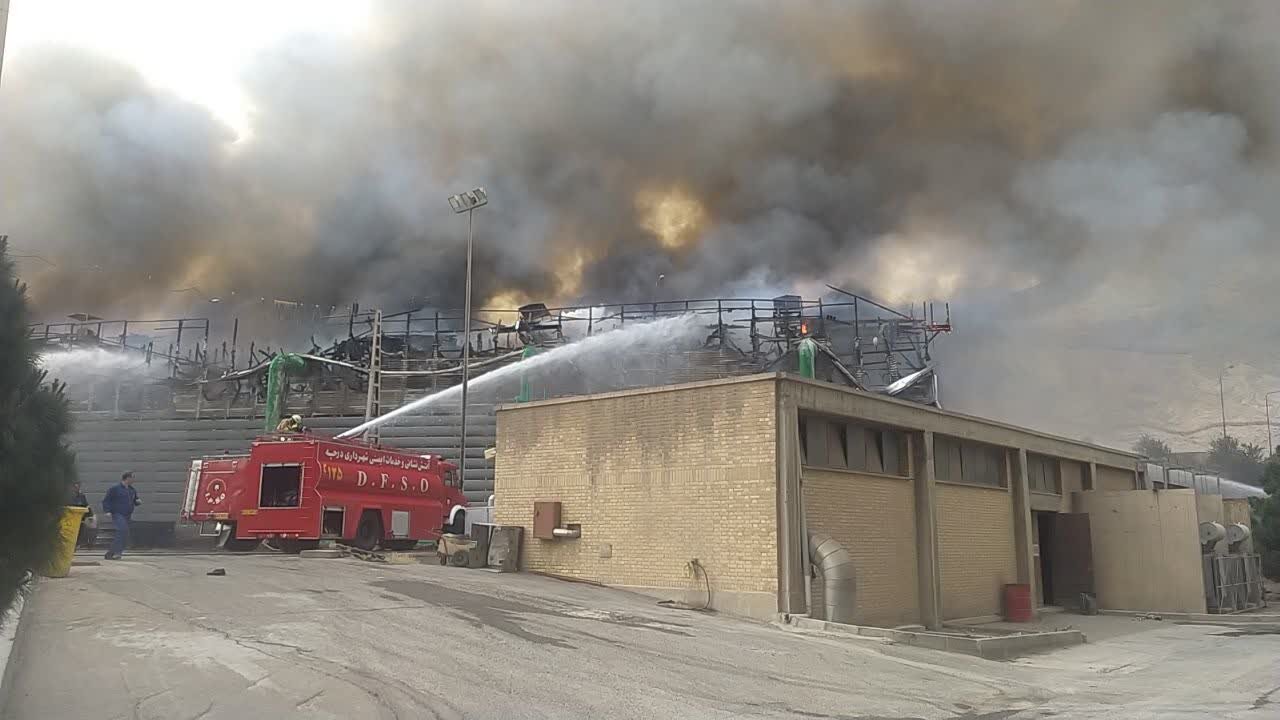 جزئیات حریق نیروگاه شهید عباسپور درچه + عکس و فیلم