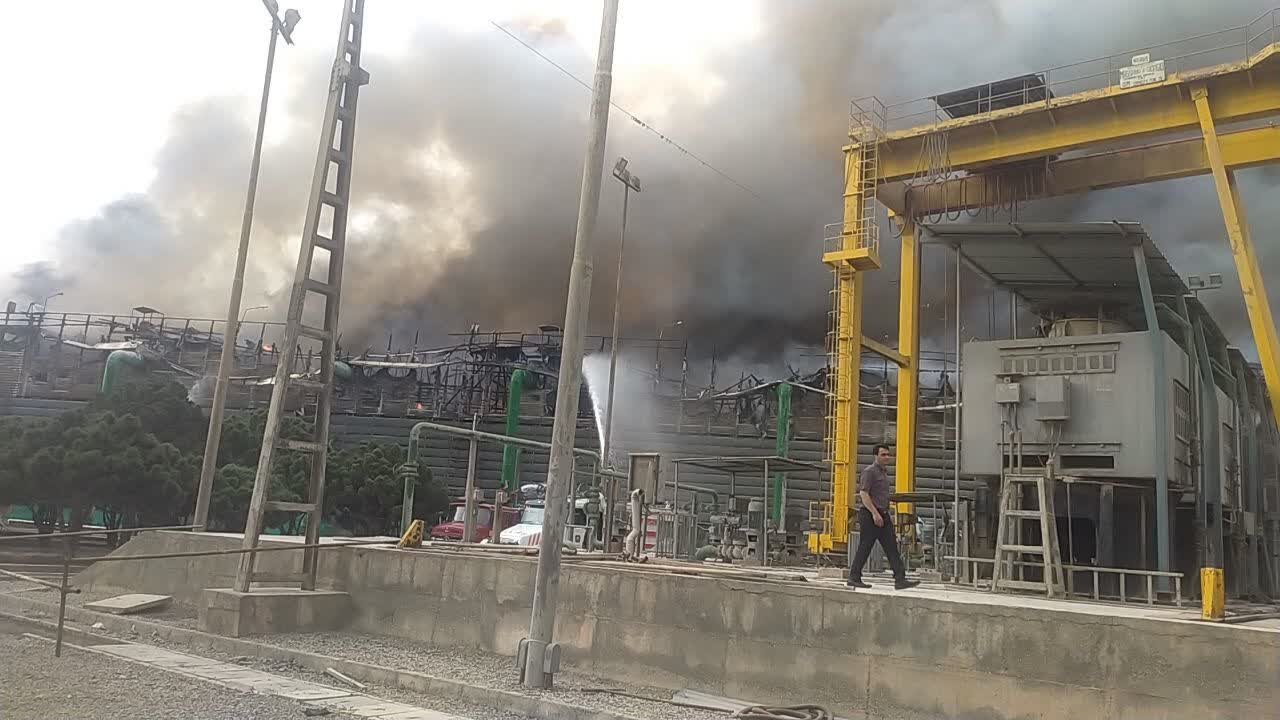 جزئیات حریق نیروگاه شهید عباسپور درچه + عکس و فیلم