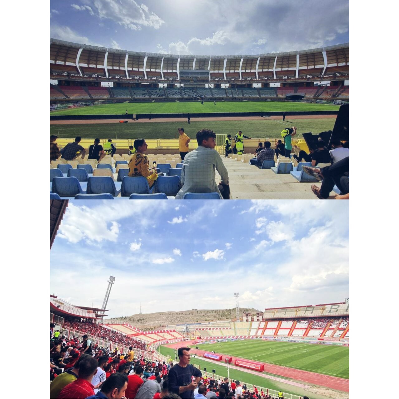 نماهایی از ورزشگاه نقشجهان و یادگار امام در آستانه هفته حساس ۲۹ +عکس