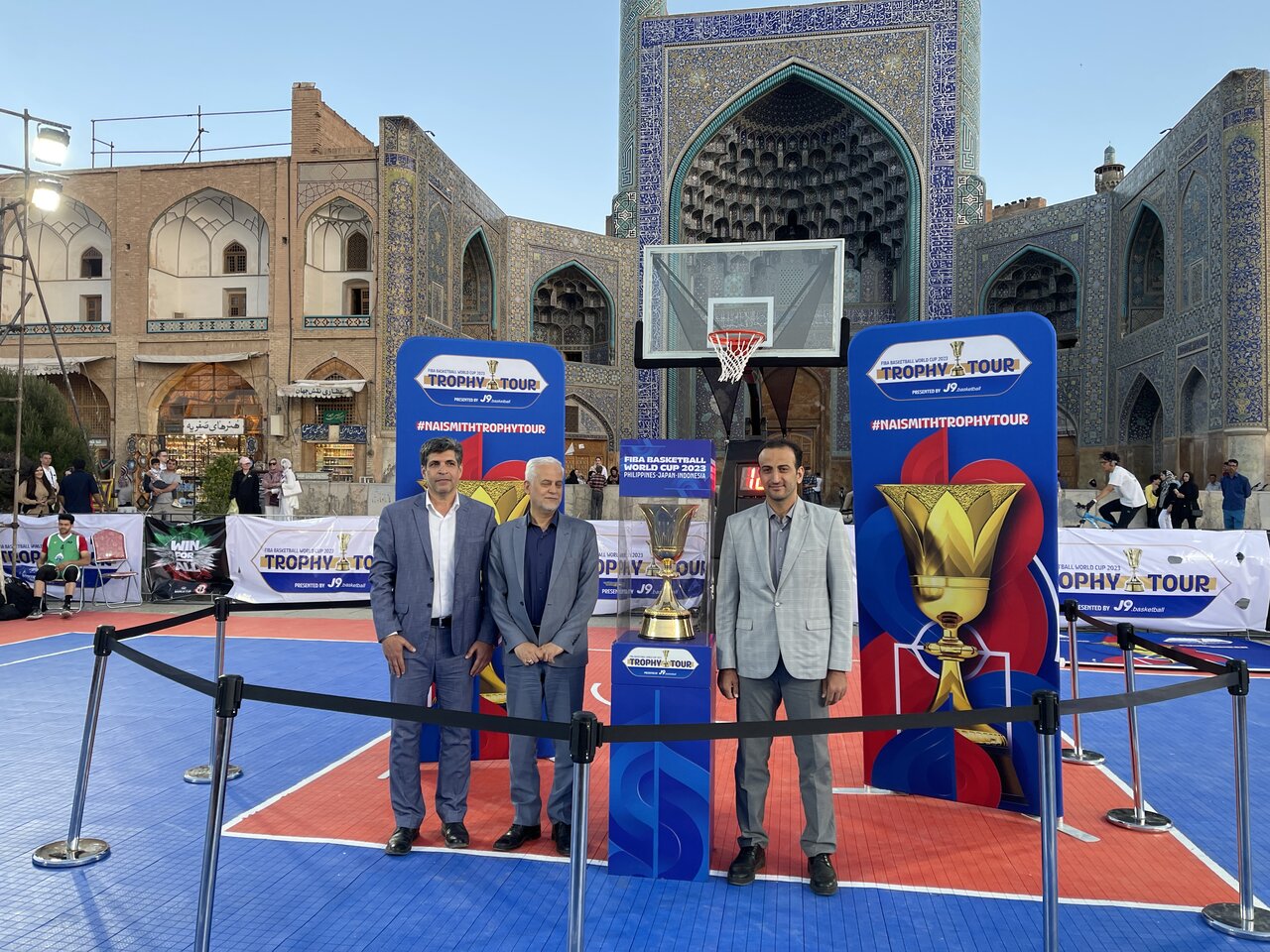 حضور شهردار اصفهان در مراسم رونمایی از کاپ‌ جام‌جهانی بسکتبال