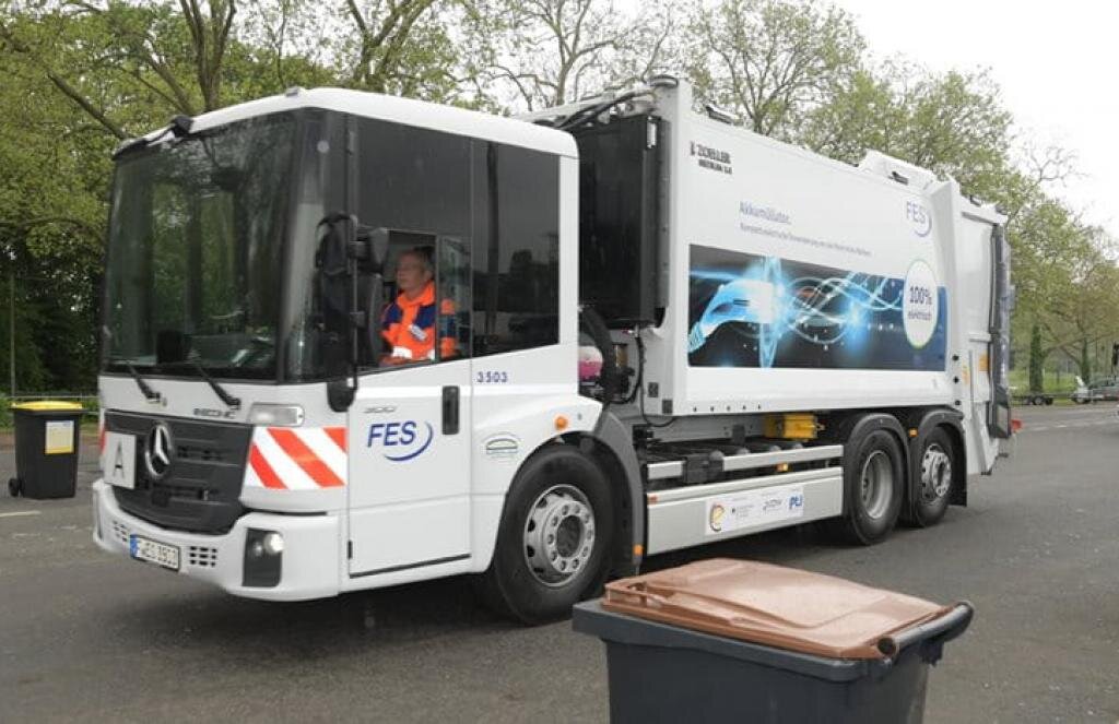 تأمین نیروی کامیون‌های حمل زباله فرانکفورت از زباله‌ها