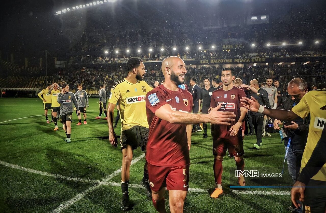 قهرمانی شماره ۱۳ آ.اک در یونان با هنرنمایی حاجصفی و حضور افتخاری محمدی +عکسوفیلم