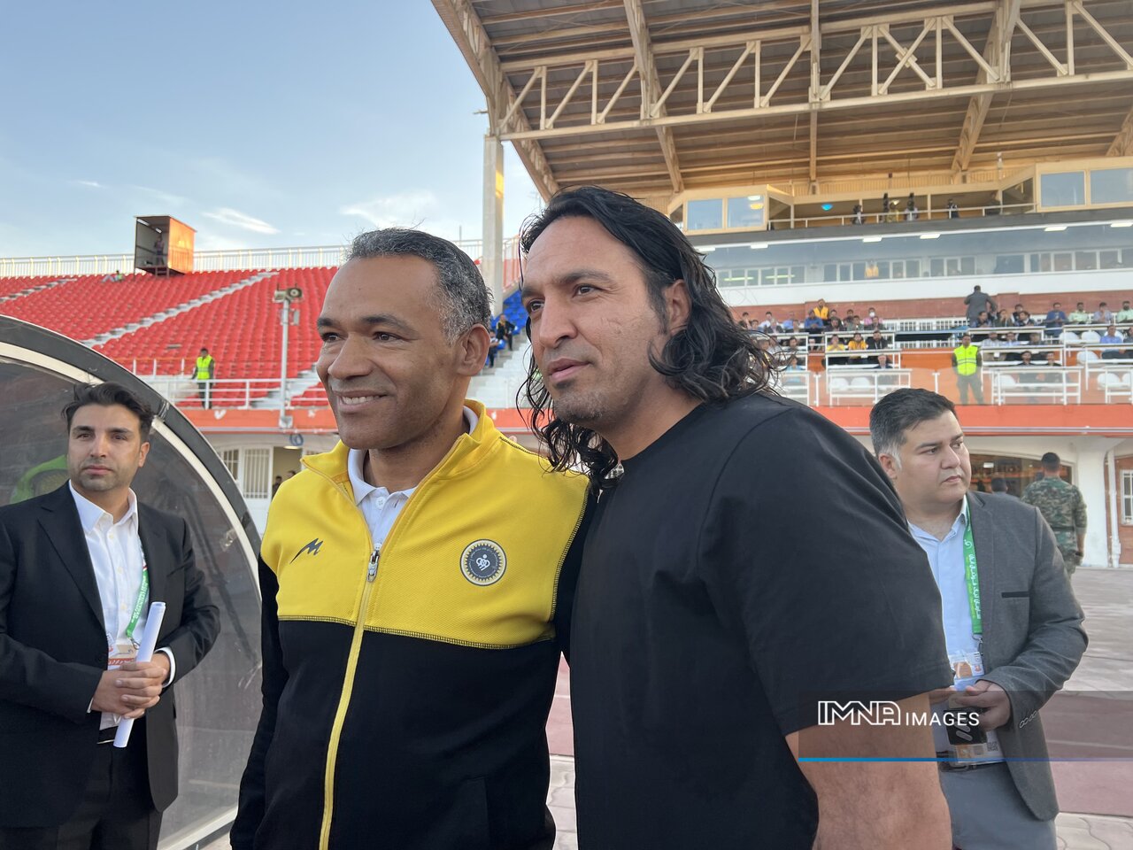 عکس یادگاری ژوزه مورایس و فرزاد حسینخانی + عکس