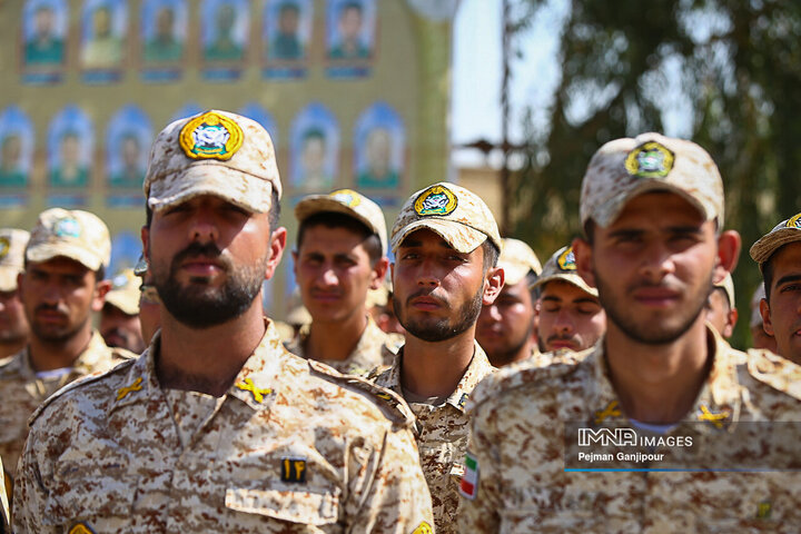 صبحگاه مشترک نیروهای مسلح در لشگر 14 امام حسین(ع)