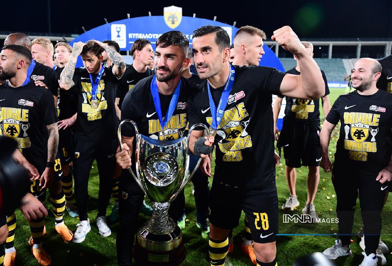 پایان فصل درخشان حاج صفی و محمدی در آک با قهرمانی در جام حذفی یونان