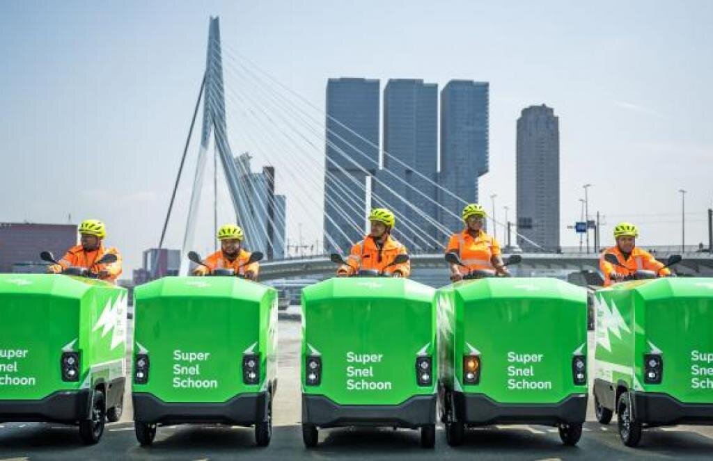 رونمایی از ناوگان جدید ضدزباله در روتردام