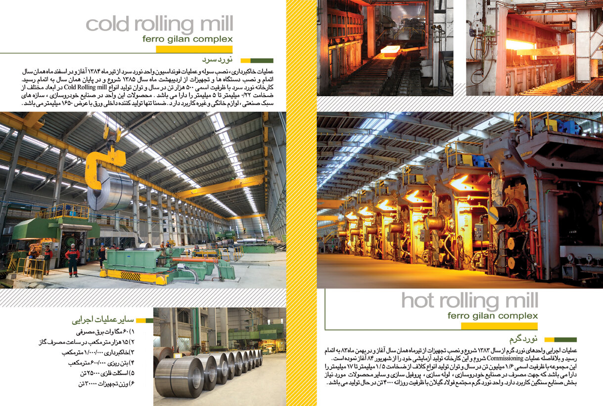 کلیات پروژه ریومپ نورد گرم مجتمع فولاد گیلان