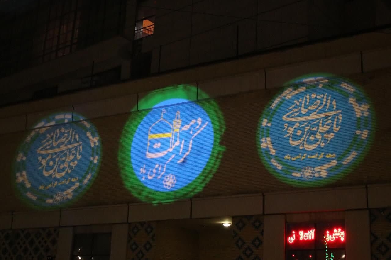 نورپردازی‌های ۶۰ محور شاخص شهر سبزرنگ شد