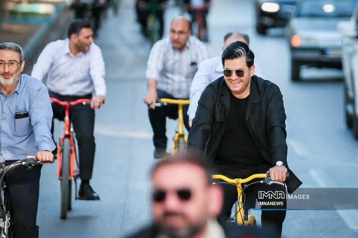 همایش دوچرخه سواری مدیران شهری
