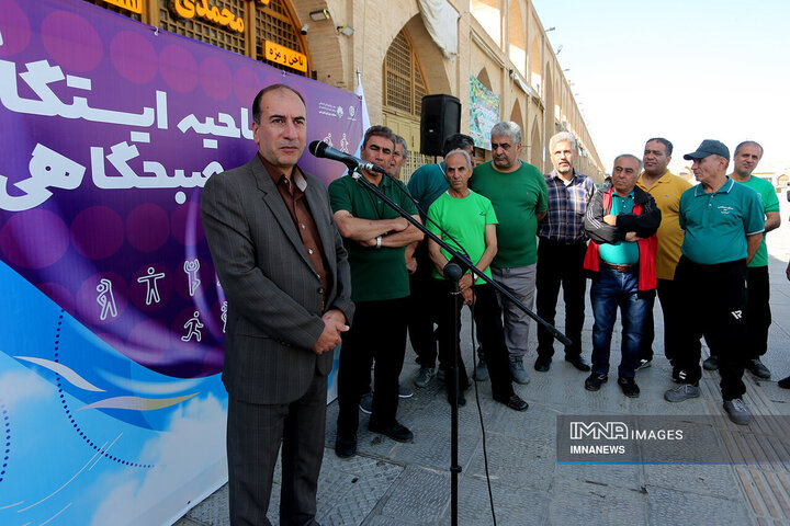 افتتاح ایستگاه ورزش صبحگاهی در میدان امام علی(ع)